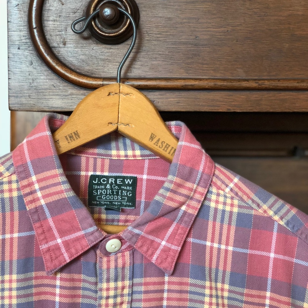J Crew Men’s Flannel Long Sleeve Shirt